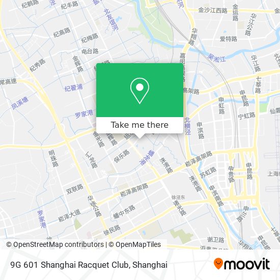 9G 601 Shanghai Racquet Club map