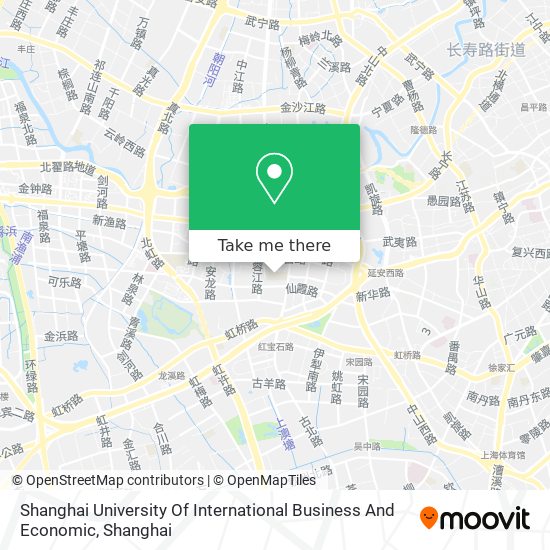 Shanghai University Of International Business And Economic map