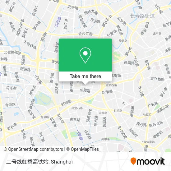 二号线虹桥高铁站 map