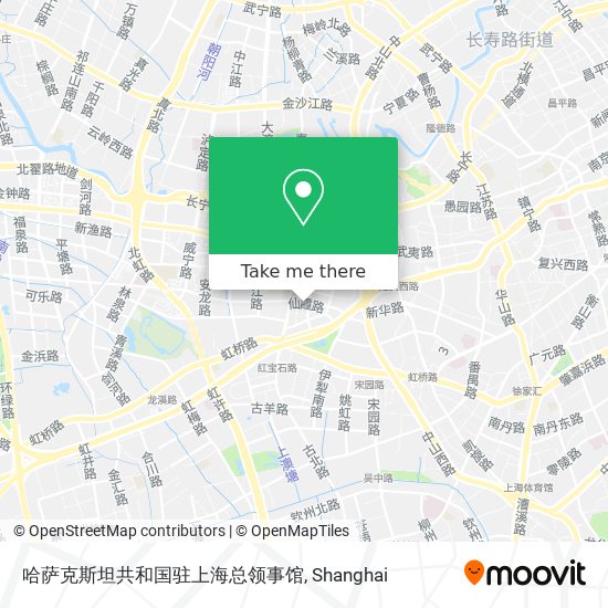 哈萨克斯坦共和国驻上海总领事馆 map