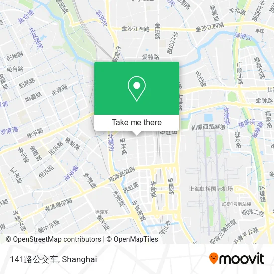 141路公交车 map