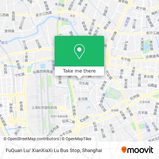 FuQuan Lu/ XianXiaXi Lu Bus Stop map