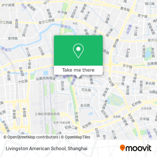 Livingston American School map