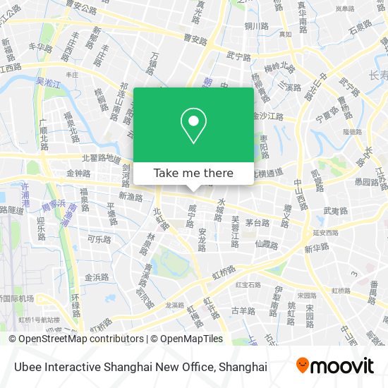 Ubee Interactive Shanghai New Office map