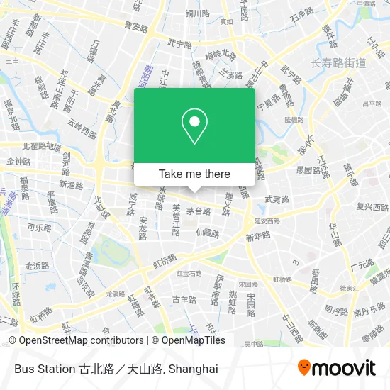 Bus Station 古北路／天山路 map