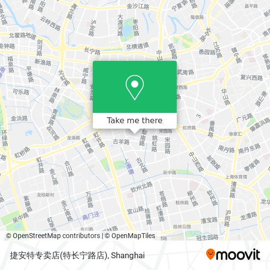 捷安特专卖店(特长宁路店) map