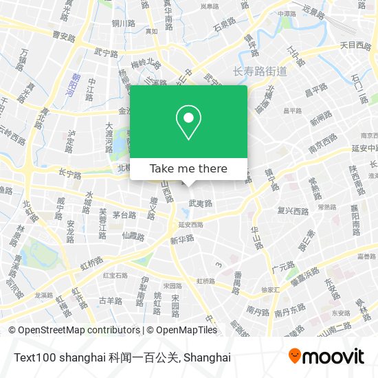 Text100 shanghai 科闻一百公关 map