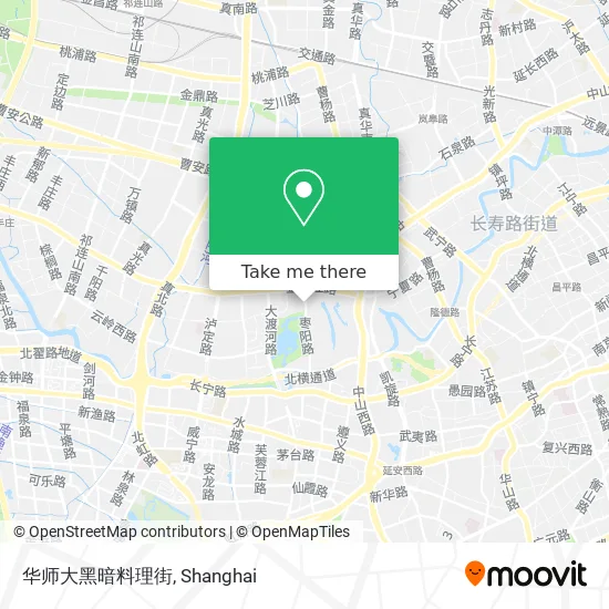 华师大黑暗料理街 map
