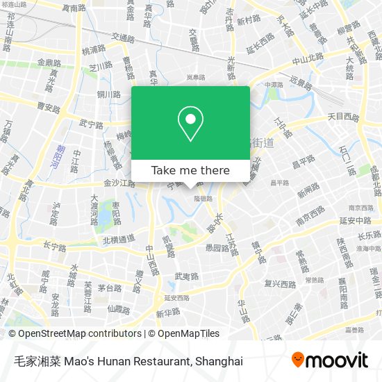 毛家湘菜 Mao's Hunan Restaurant map