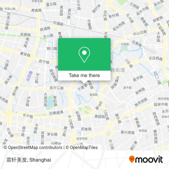 震轩美发 map