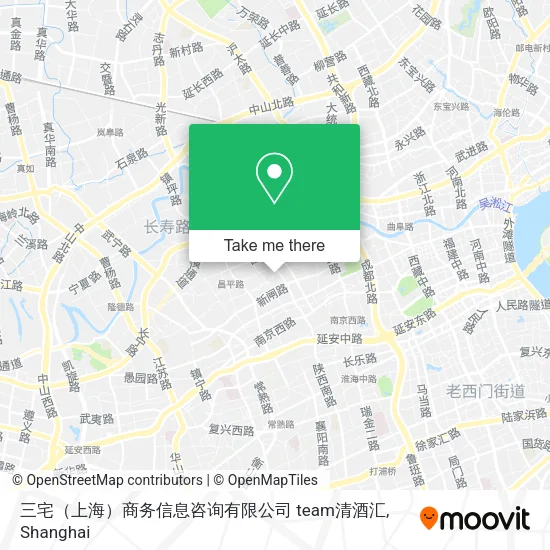 三宅（上海）商务信息咨询有限公司 team清酒汇 map