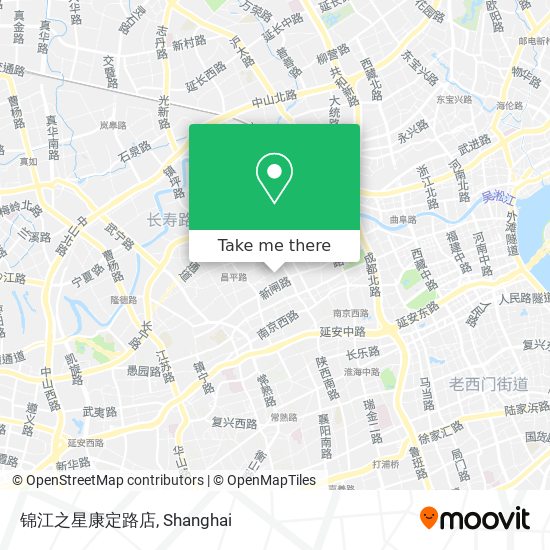 锦江之星康定路店 map