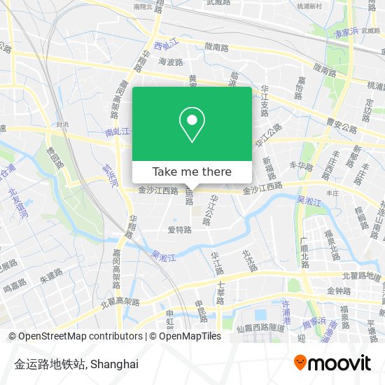 金运路地铁站 map