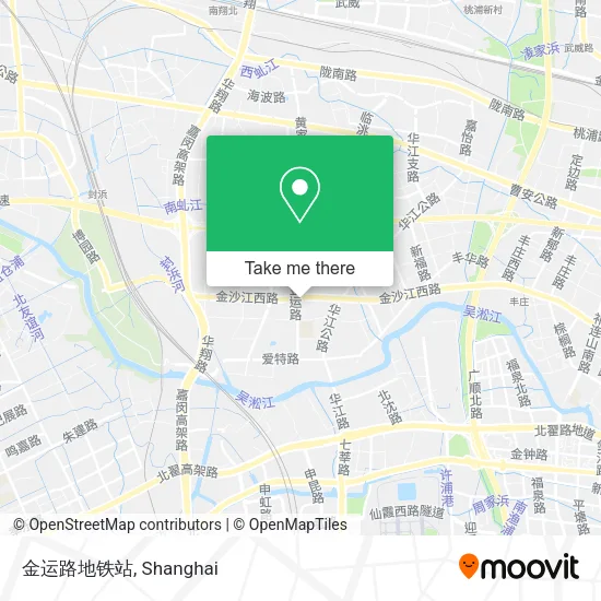 金运路地铁站 map