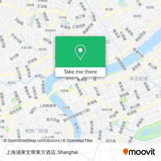 上海浦東文華東方酒店 map