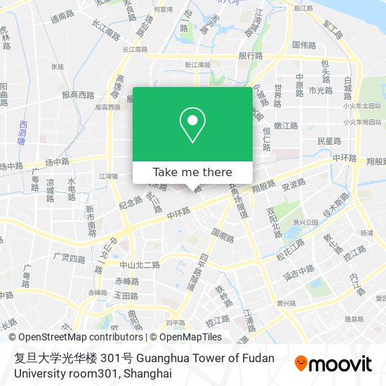 复旦大学光华楼 301号 Guanghua Tower of Fudan University room301 map