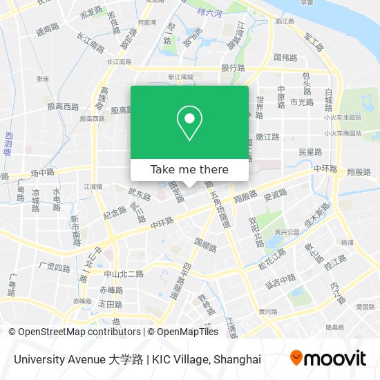 University Avenue 大学路 | KIC Village map