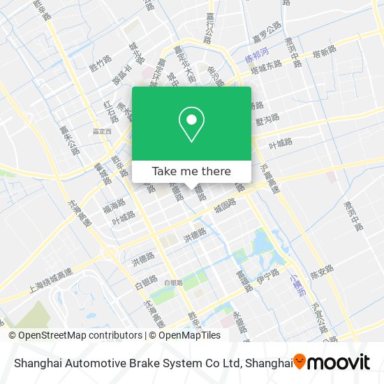 Shanghai Automotive Brake System Co Ltd map