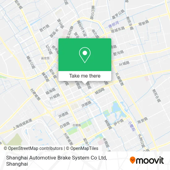 Shanghai Automotive Brake System Co Ltd map