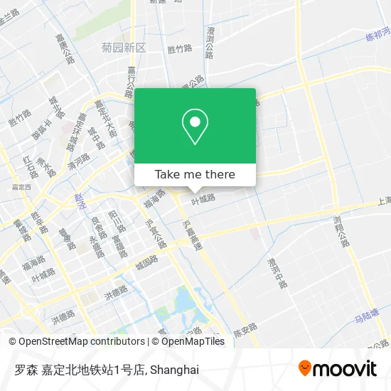 罗森 嘉定北地铁站1号店 map
