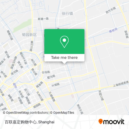 百联嘉定购物中心 map