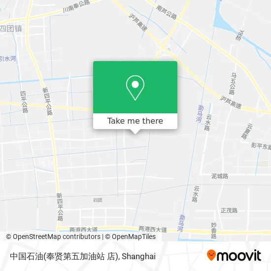 中国石油(奉贤第五加油站 店) map