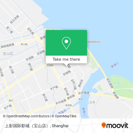 上影国际影城（宝山店） map