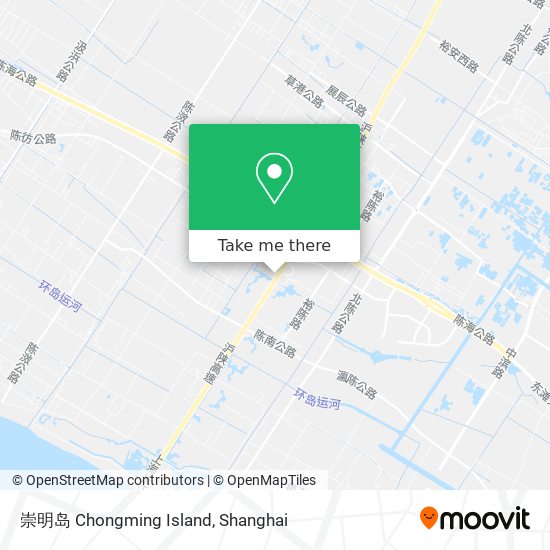 崇明岛 Chongming Island map