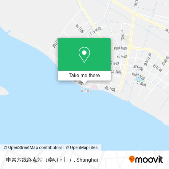 申崇六线终点站（崇明南门） map