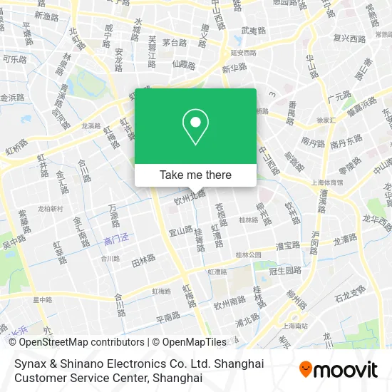 Synax & Shinano Electronics Co. Ltd. Shanghai Customer Service Center map