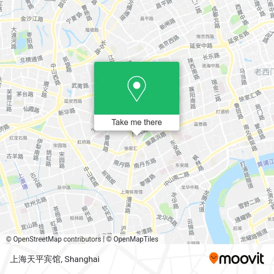 上海天平宾馆 map