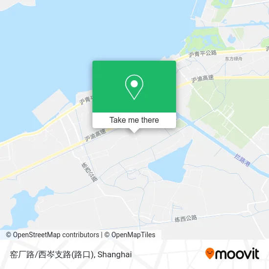 窑厂路/西岑支路(路口) map