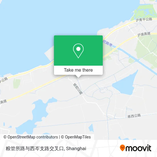 粮管所路与西岑支路交叉口 map