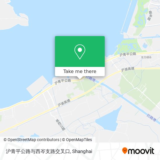沪青平公路与西岑支路交叉口 map