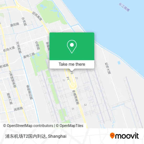 浦东机场T2国内到达 map