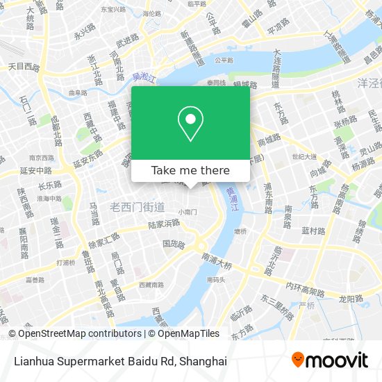 Lianhua Supermarket Baidu Rd map