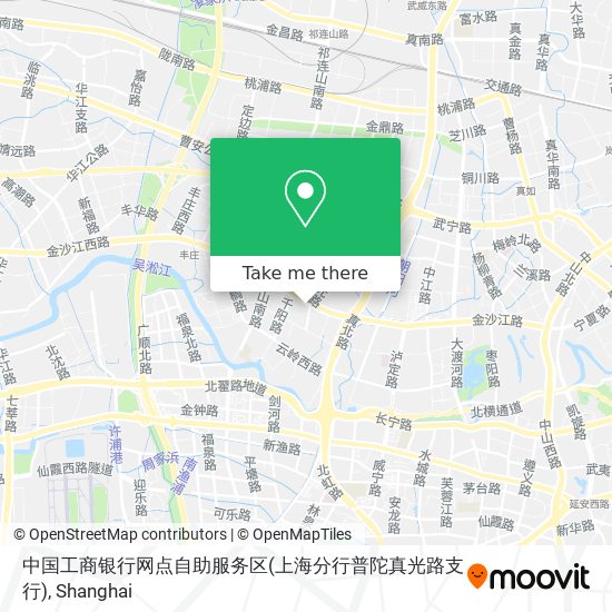中国工商银行网点自助服务区(上海分行普陀真光路支行) map