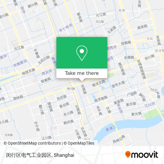 闵行区电气工业园区 map