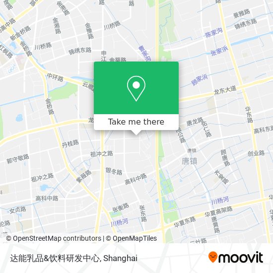 达能乳品&饮料研发中心 map