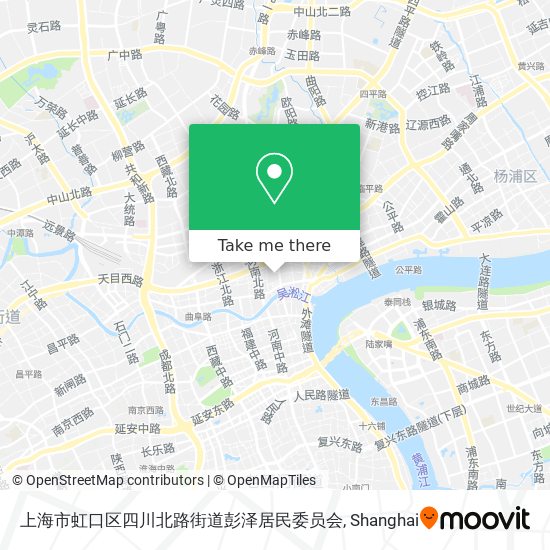 上海市虹口区四川北路街道彭泽居民委员会 map