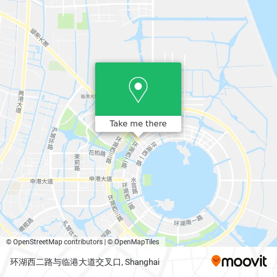 环湖西二路与临港大道交叉口 map