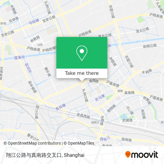 翔江公路与真南路交叉口 map