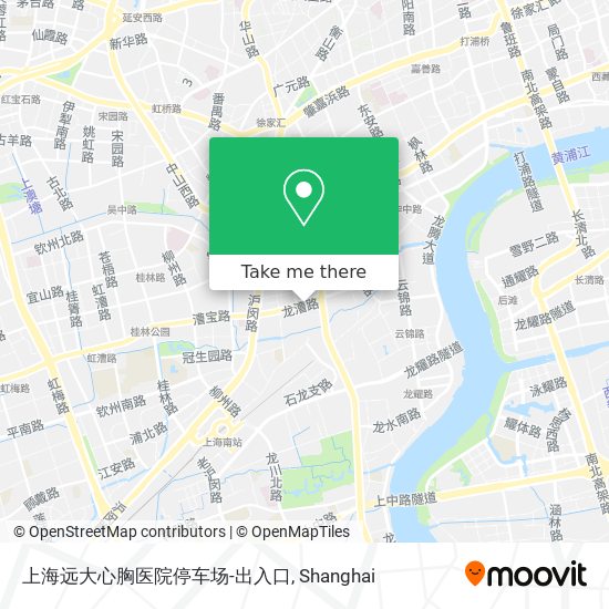 上海远大心胸医院停车场-出入口 map