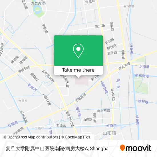 复旦大学附属中山医院南院-病房大楼A map