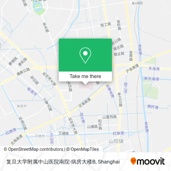 复旦大学附属中山医院南院-病房大楼B map