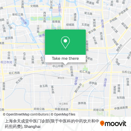 上海余天成堂中医门诊部(限于中医科的中药饮片和中药煎药费) map