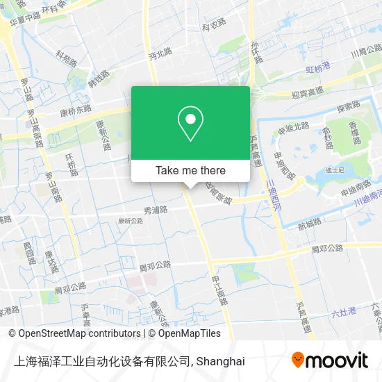 上海福泽工业自动化设备有限公司 map