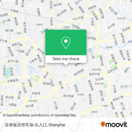 谷泰饭店停车场-出入口 map