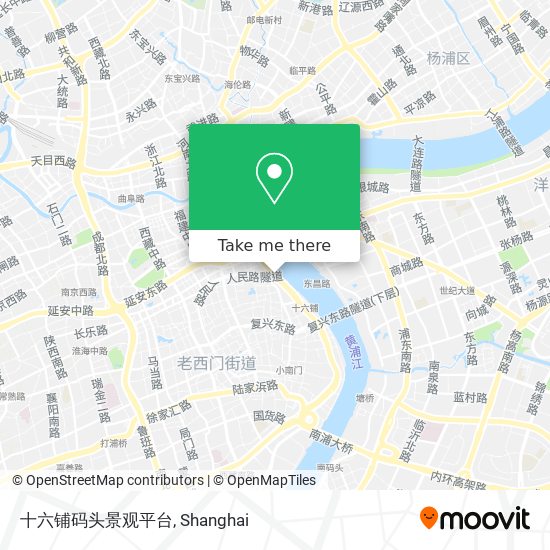 十六铺码头景观平台 map