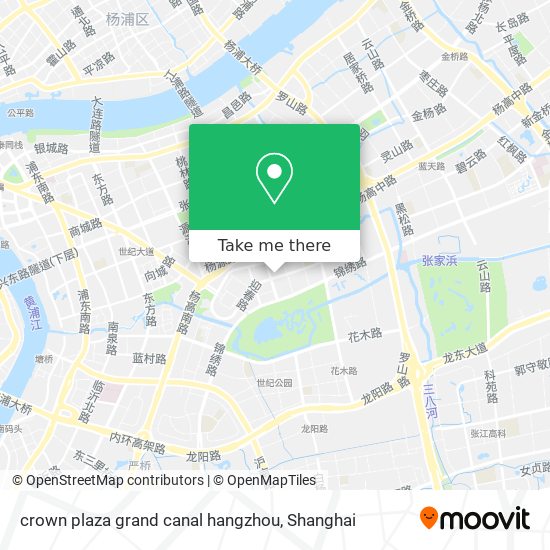 crown plaza grand canal hangzhou map